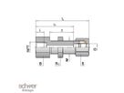 Screw-on bulkhead fitting