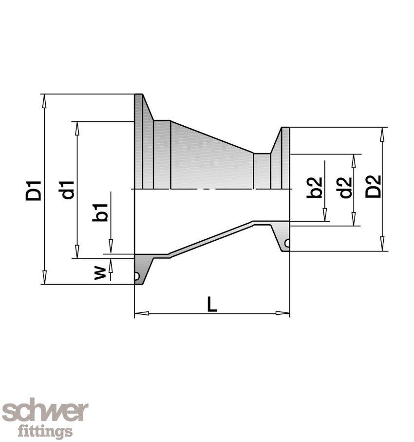 Clamp Conical Reducer - schwer.com - Schwer Fittings