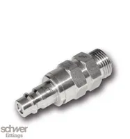 Stecker absperrend, mit G-Außengewinde